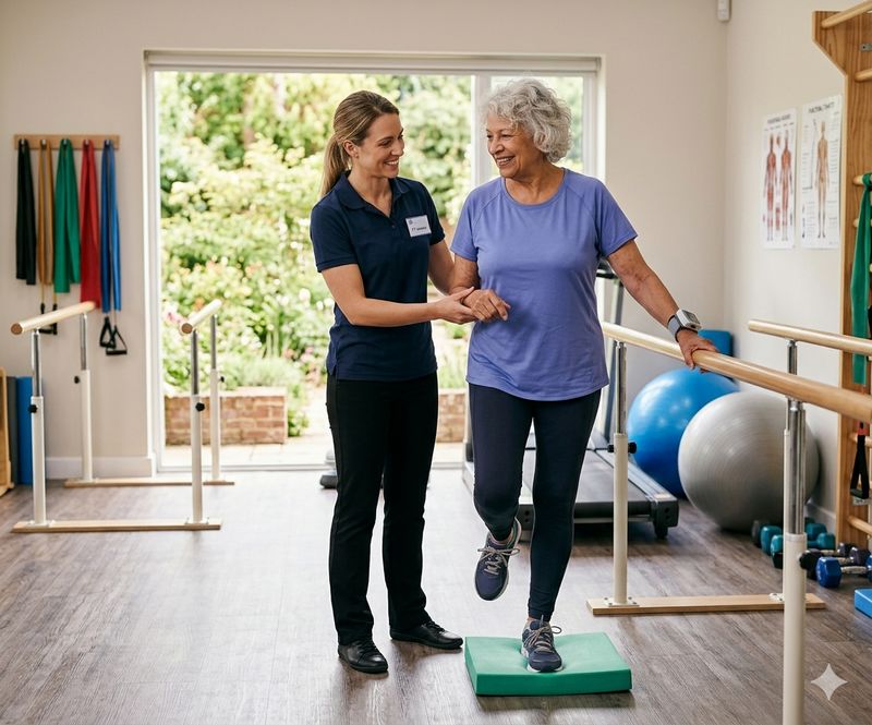 Physical therapy session at Midway Neurological & Rehabilitation
